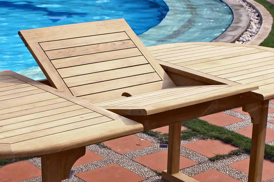 Teak Gartenmöbel Tisch Holztisch Esstisch Gartentisch ...